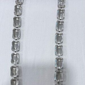 Elegant Vintage Silver Crystal Necklace